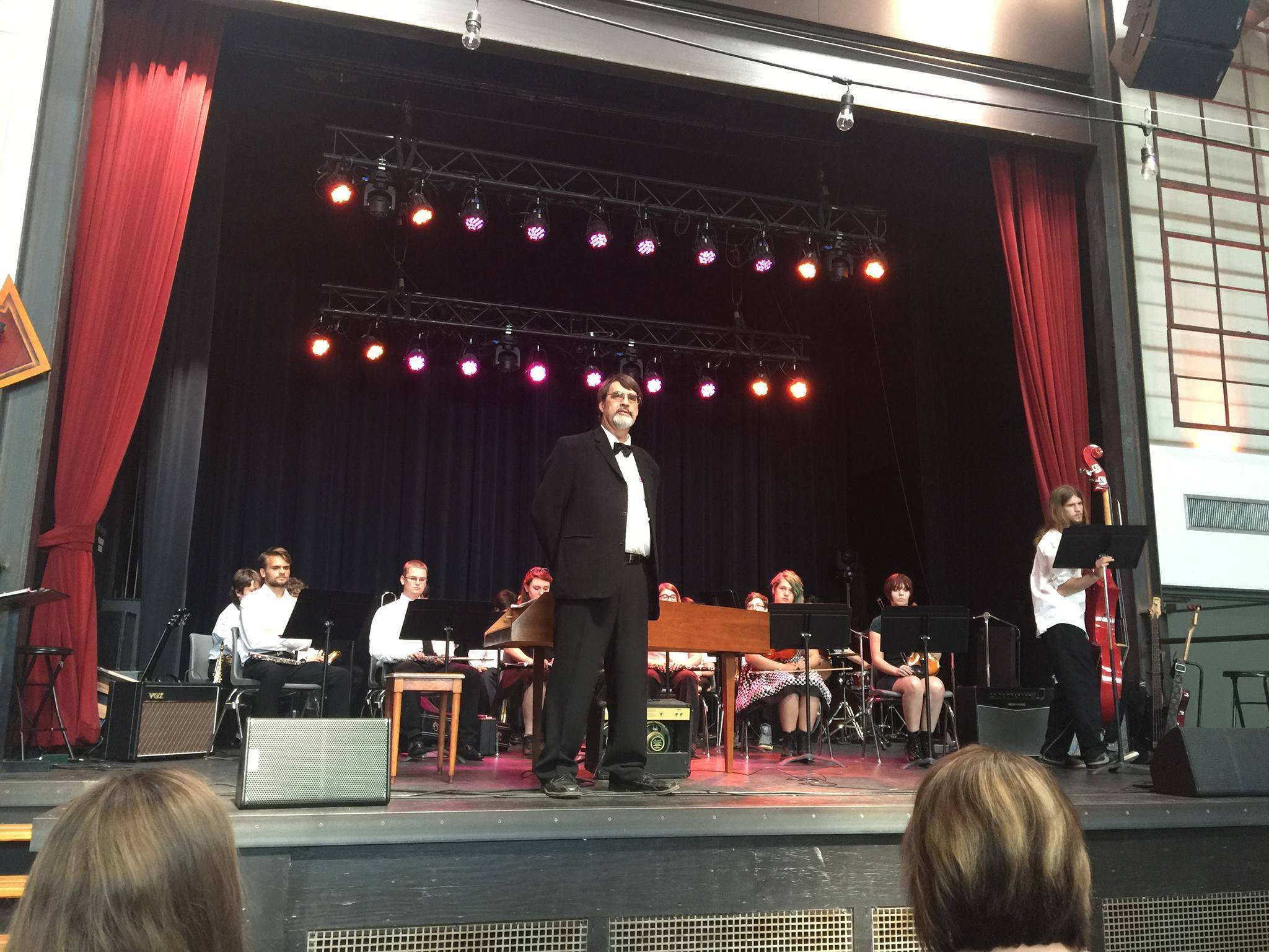 Hawbridge student musicians performing in Huth Commons.