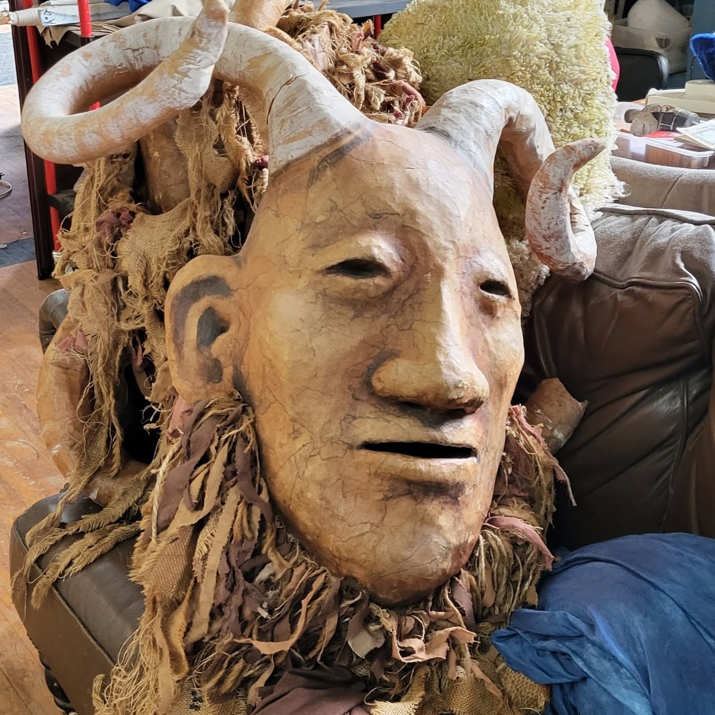 Large handmade puppet created for a Hawbridge performance