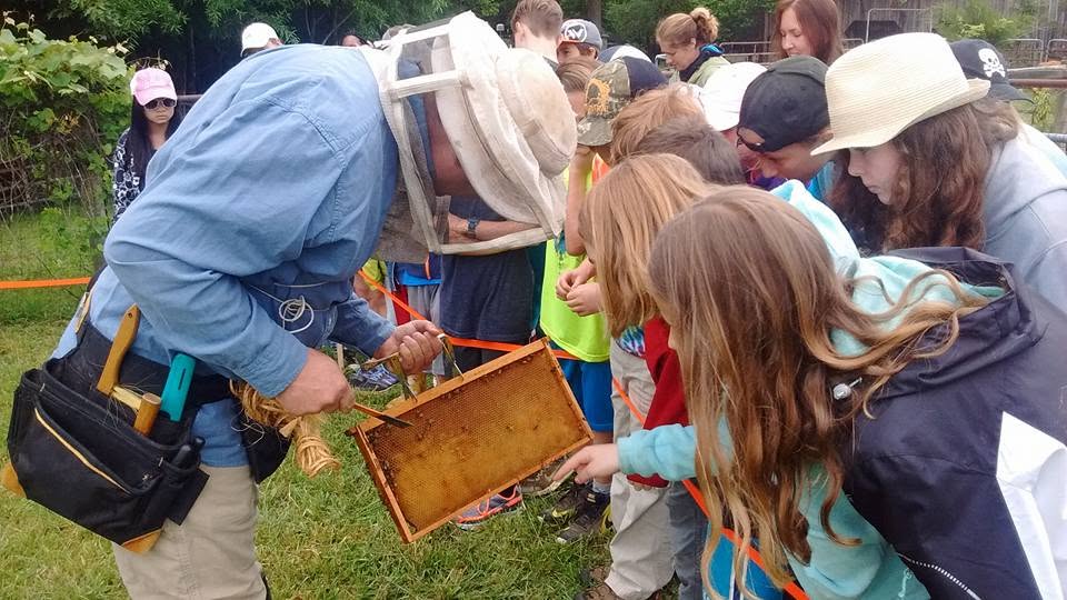 Hawbridge students learning with a local community partner.