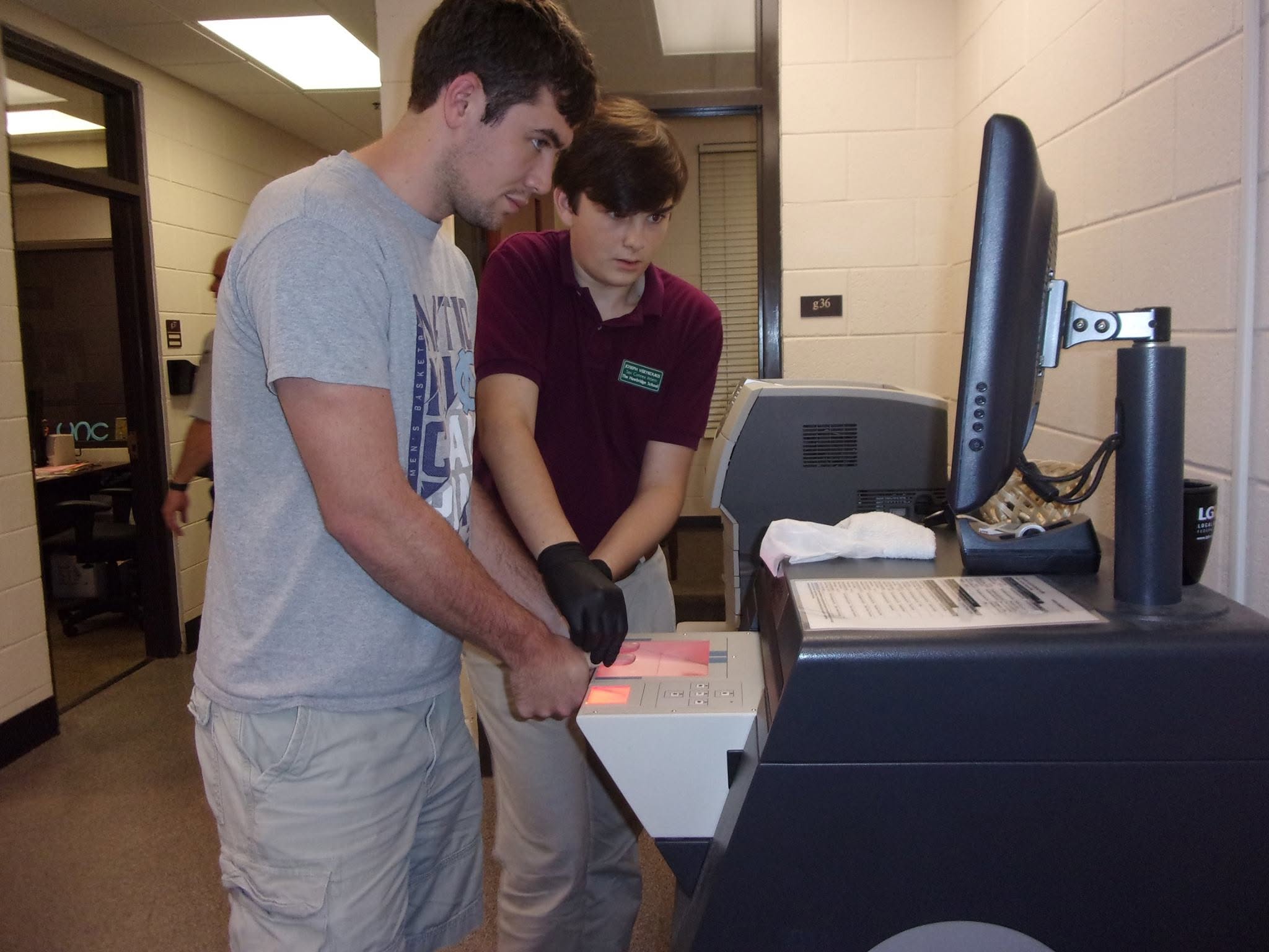 A Hawbridge student participating in a community internship experience.